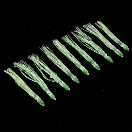 10pcs Fishing skirts Soft Baits Crankbaits - Green 9cm