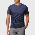 thumbnail image 2 of TEAJOPSUU Men's Graphic Print Sports T-Shirt Quick Dry & Moisture-Wicking Odor-Resistant & Stretchy & Wrinkle Resistant D-Dark Blue, 2 of 5