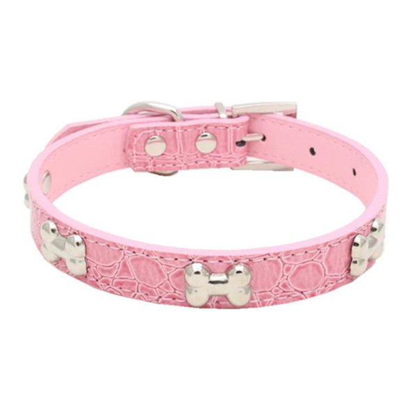 Collier pour Animal de Compagnie Mode Os en Métal Collier pour Chien Ajustable Collier pour Chat Collier pour Chiot