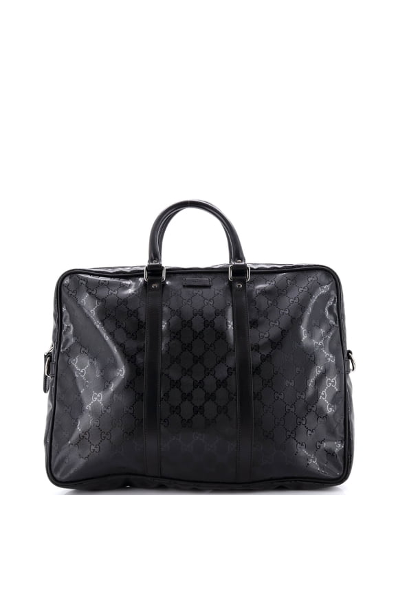 Pre-Owned Convertible Briefcase GG Imprime Large By Rebag