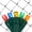 Multicolor, variant on SoftTwinkle Pulsing Net Twinkle Lights, Net Lights Outdoor Twinkling Lights, Green Wire (70 Lights, 4’ x 6’ Net, Blue)