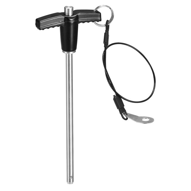 Unique Bargains T Handle Lock Pins, 15/64' Pin Dia. 3-15/16' Usage Length Stainless Steel Push-Button Quick Release Pin