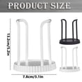 thumbnail image 3 of Cup Storage Holder, Disposable Cup Dispenser, Heavy Duty Round Metal Storage Rack for Bathroom Kitchen Countertops Organizer for Paper Cups, Coffee Cups and Tea Cups, Household Daily Use,White, 3 of 9