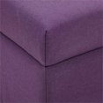 thumbnail image 6 of Partner Furniture 35.5" Rectangle Fine Linen Tufted Storage Ottoman in Purple, 6 of 9