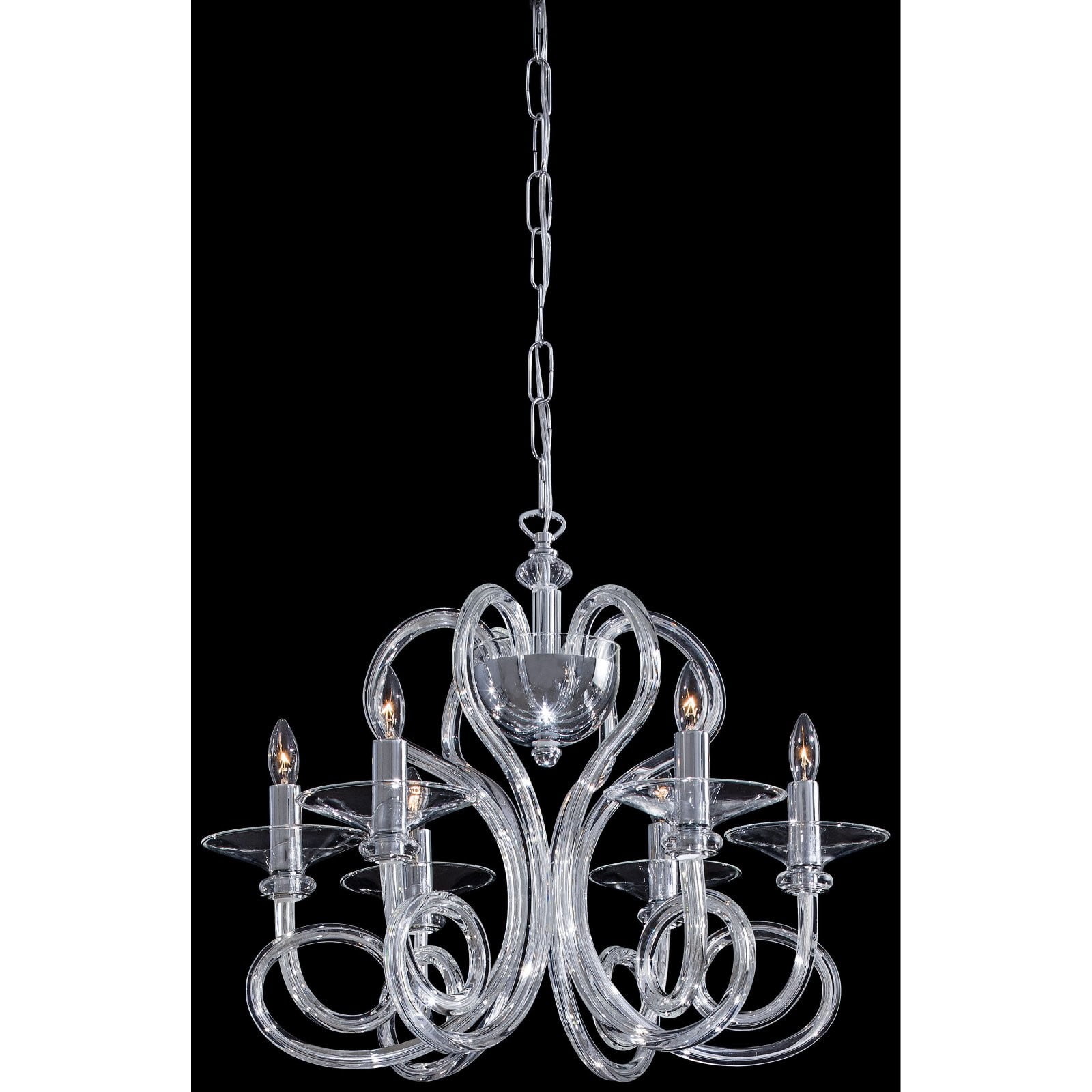 Minka Metropolitan - 60 Watt Six Light Chandelier     -Traditional Installation