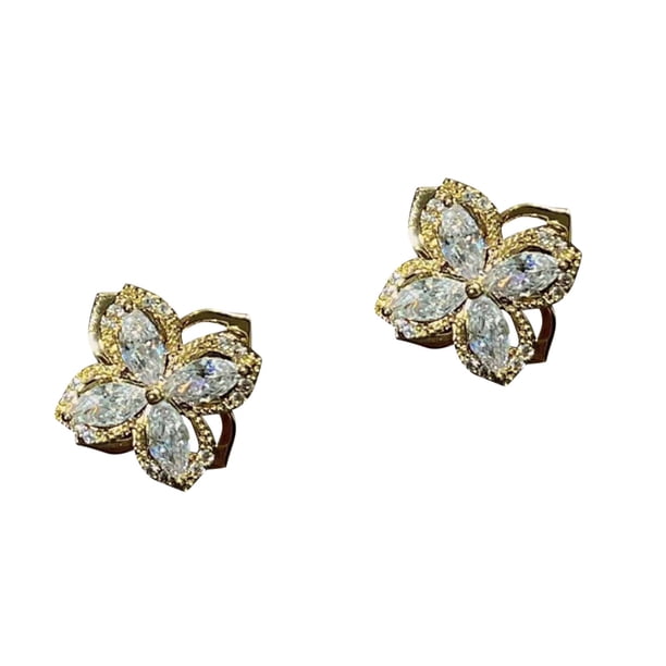 Rhinestone Pendientes para Chica Wrap Stud Ear Cuff para las mujeres Pendientes de aro de moda minimalista Dainty Tiny Ear Wrap Cuff Piercing Studs Earrings