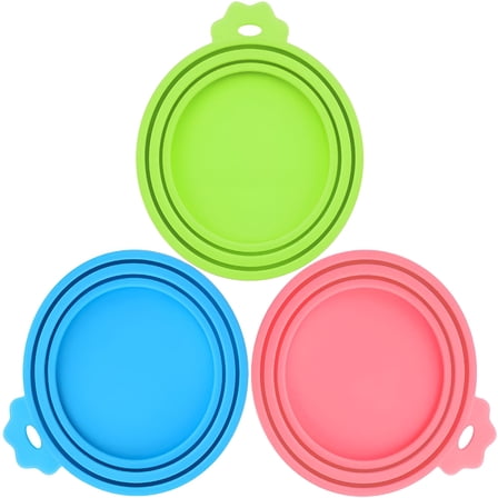 ACDANC Pet Food Can Covers - Silicone Can Lids Caps for Dog Cat Wet Food (3 Pack)