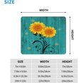 thumbnail image 4 of Mouse Pad Sunflowers Vintage Farmhouse Country Floral Flowers Anti-Slip Gaming Mouse Pad for Laptops Office Computer Mouse Pads 7.9" x 9.5", 4 of 6