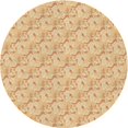 thumbnail image 1 of Ahgly Company Tapis Rond Lavable en Machine Intérieur Transitionnel Orange, 7 Pieds Rond, 1 of 7