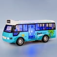 thumbnail image 4 of (Clearance) XIANXIAN School Bus Toy, Die Cast Pull Back Model Cars, with Lights & Sounds, Openable Doors, Large Yellow Metal Toy Vehicles, Play Bus for Boys Girls Kids Toddlers Ages 3+, 4 of 9