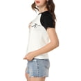 thumbnail image 4 of Allegra K Women's Summer Casual Short Sleeve Cartoon Cat Print T-Shirt, 4 of 6
