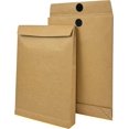 thumbnail image 2 of 40 Pack Expandable Large Kraft Envelopes, 9.3" x 13" Big Mailing Envelopes Hook-and-Loop Closure Anti Tear Catalog Envelopes for Business Office Paper Documents File Storage - Brown, 2 of 8