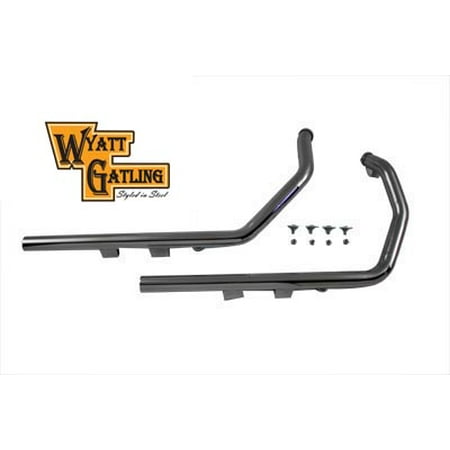Wyatt Gatling Exhaust Drag Pipe Set Straight Cut Ends,for Harley Davidson,by (Best Pipes For Harley)