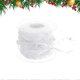 thumbnail image 2 of 1 Roll Creative Bead Ribbon Wedding Decorative Webbing Bands for Bouquet Party DIY Craft Supplies (White), 2 of 3