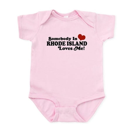 

CafePress - Somebody In Rhode Island Loves Me Infant Bodysuit - Baby Light Bodysuit Size Newborn - 24 Months