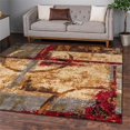 thumbnail image 2 of Unique Loom Barista Geometric Area Rug 4' x 4' Square Multi/Beige, 2 of 2
