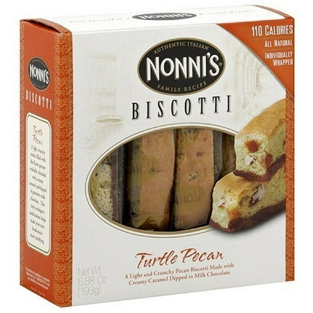 New Biscotti - Nonni's Turtle Pecan Biscotti, 6.88 oz, 12ct (Pack of 12)