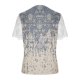 thumbnail image 3 of ICHUANYI Clearance Women's Fashion Printed T-shirt Lace Short Sleeves Blouse Round Neck Casual Tops(Khaki, S) ICHUANYI WER2023081016203, 3 of 4