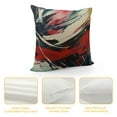 thumbnail image 4 of Shiartex Red Black Grey Abstract Throw Pillow Cover,Red and Black Pillow Covers, Modern Geometric Decorative Throw Cushion Cover for Bedroom Couch Sofa Living Room Decor,Multi-Size White, 4 of 5