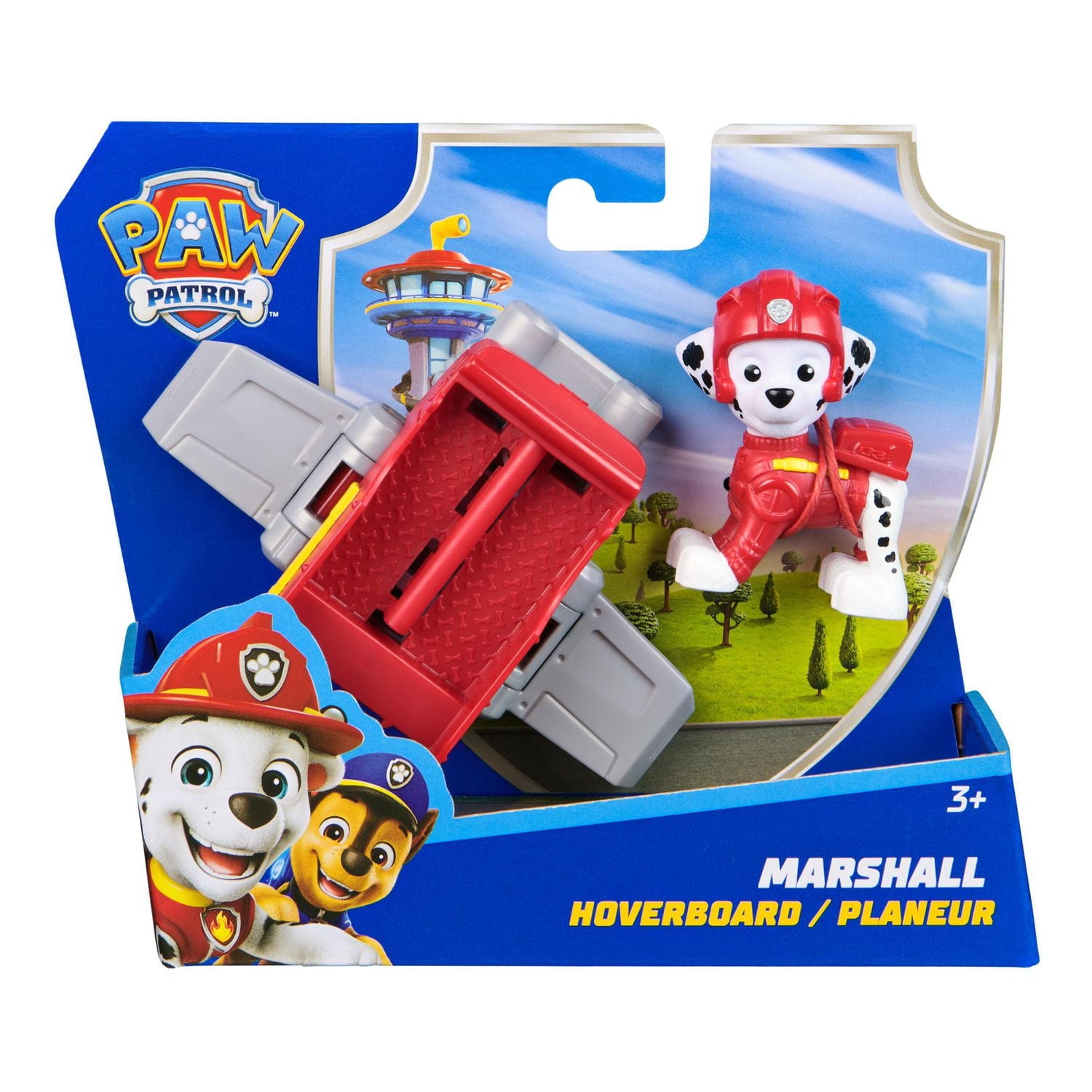 Pat'Patrouille : Chiots d'action, Figurine Marcus et avion planeur avec ailes pliables, jouets pour garçons et filles à partir de 3 ans