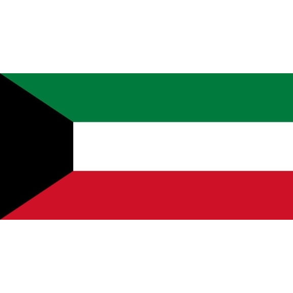 Kuwait Flag Decal Sticker - 6 inches wide