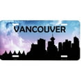 thumbnail image 1 of Vancouver Skyline Silhouette Metal License Plate, 1 of 1