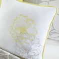 thumbnail image 5 of Madison Park King/Cal King Lola 6-Piece Printed Cotton Quilt Set with Throw Pillows, Yellow, 5 of 7