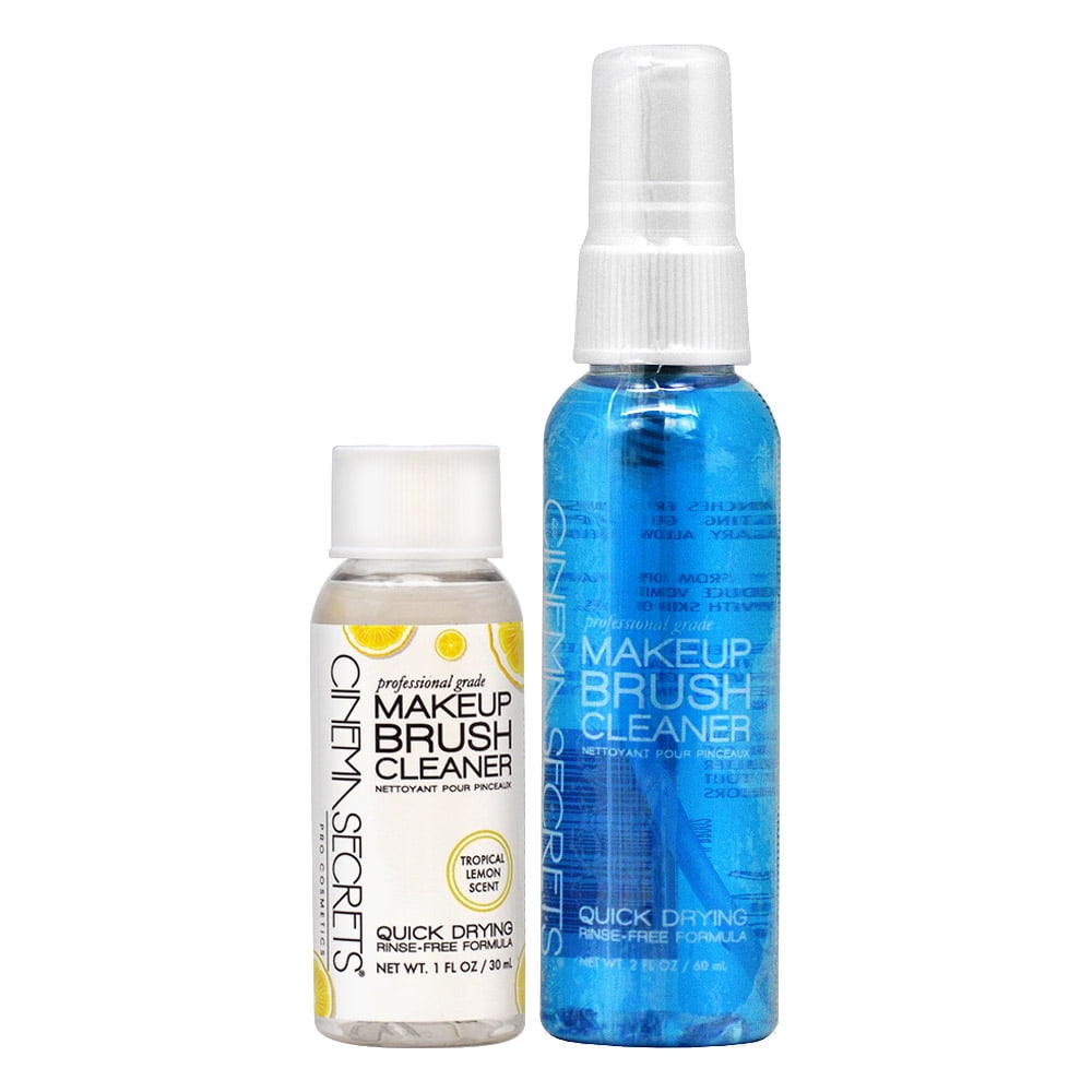 Cinema Secrets Professional Makeup Brush Cleaner Lemon 1oz + Brush Cleaner Blue Spray 2oz