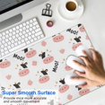 thumbnail image 4 of Long Mouse Pads for Desk,White Cow Moo Pattern Desk Mats on Top Of Desks, Desk Mouse Pad Extra Large with 3mm Non-Slip Base and Stitched Edge for Gaming,Office,Work,Home 31.5"x11.8", 4 of 6