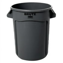 Rubbermaid Commercial 32 gal Brute Container Without Lid Trash Can, Gray
