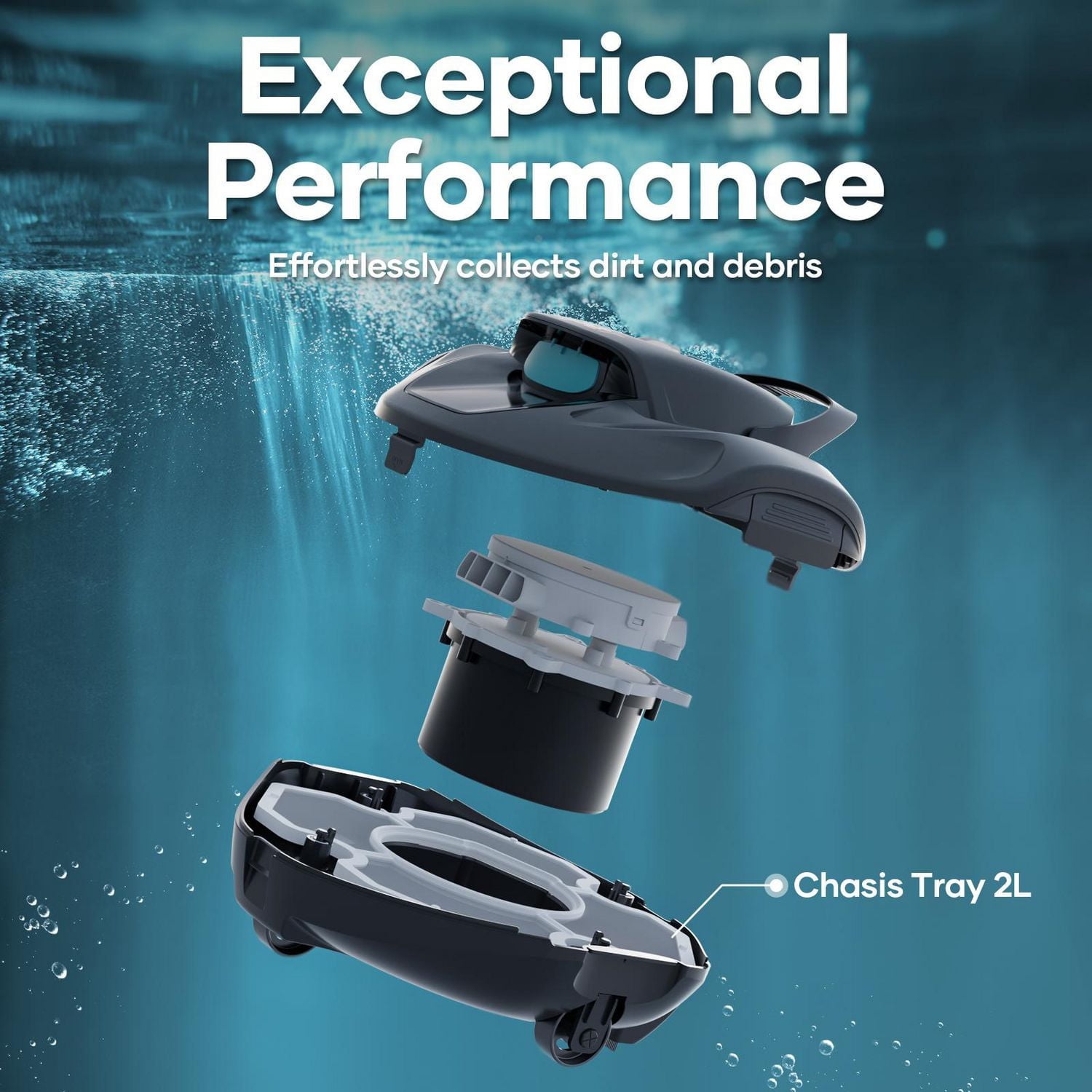 Aiper SG 800B Cordless Robotic Pool Cleaner for Flat Above Ground Pools up to 860sq.ft, Automatic Pool Vacuum