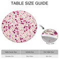 thumbnail image 6 of Pink Pioneer Flower Pattern Round Fitted Tablecloth with Elastic Edge,Dining Table Cover Waterproof,Outdoor Round Tablecloth for Camping,Dining,Indoor and Outdoor, 6 of 7