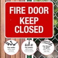 thumbnail image 4 of Fire Door Keep Closed Sign, Fire Safety Sign, (SI-5681), 4 of 8