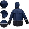 thumbnail image 3 of RainRider Fishing Rain Suits for Men Waterproof Breathable Rain Gear Farming Golfing Camping Walking(Navy,M), 3 of 7