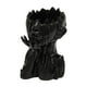 thumbnail image 2 of Maceta de resina para jardín, diseño de cabeza de florero, decorativa, con forma de cara Negro, 2 of 9