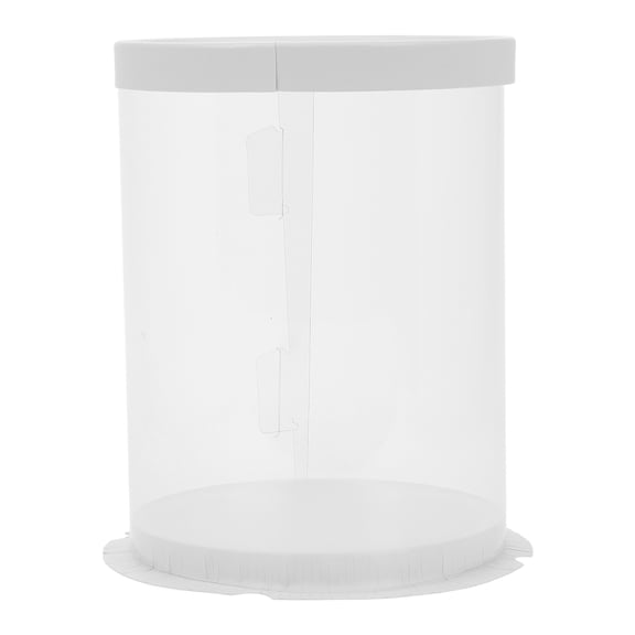 Clear Acrylic Cylinder Display Case for Plush Dolls and Figure Models, Protective Display Holder, 1 Set Showcase