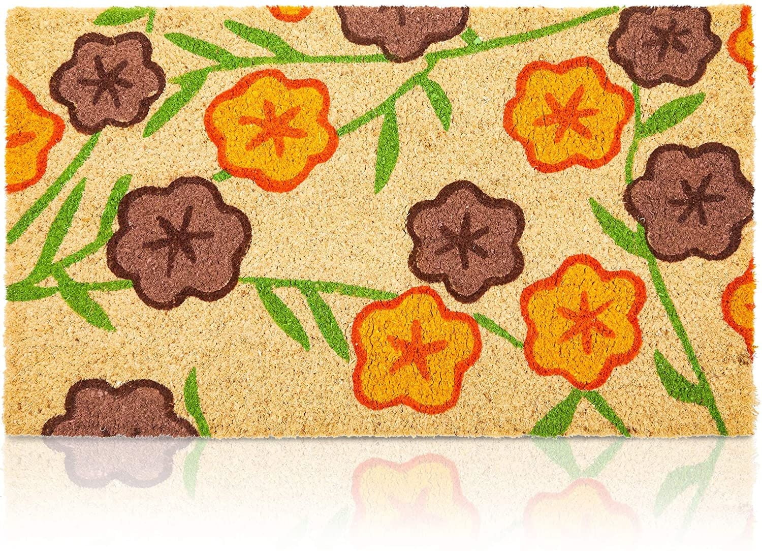 Coconut Fiber Coir Doormat Indoor Outdoor Natural Rug Nonslip Welcome Doormat 