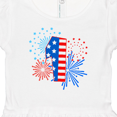 thumbnail image 4 of Inktastic First Birthday- Fourth of July fireworks Girls Baby Dress, 4 of 5