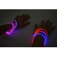 thumbnail image 2 of DirectGlow 200ct Bicolor Blue/Red Glow Stick Bracelets Glow in The Dark Party Favors, 2 of 8