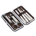 thumbnail image 1 of 7pcs Portable Nail Clipper Eyebrow Scissors Dead Skin Pusher Nail File Manicure Tool Set, 1 of 5