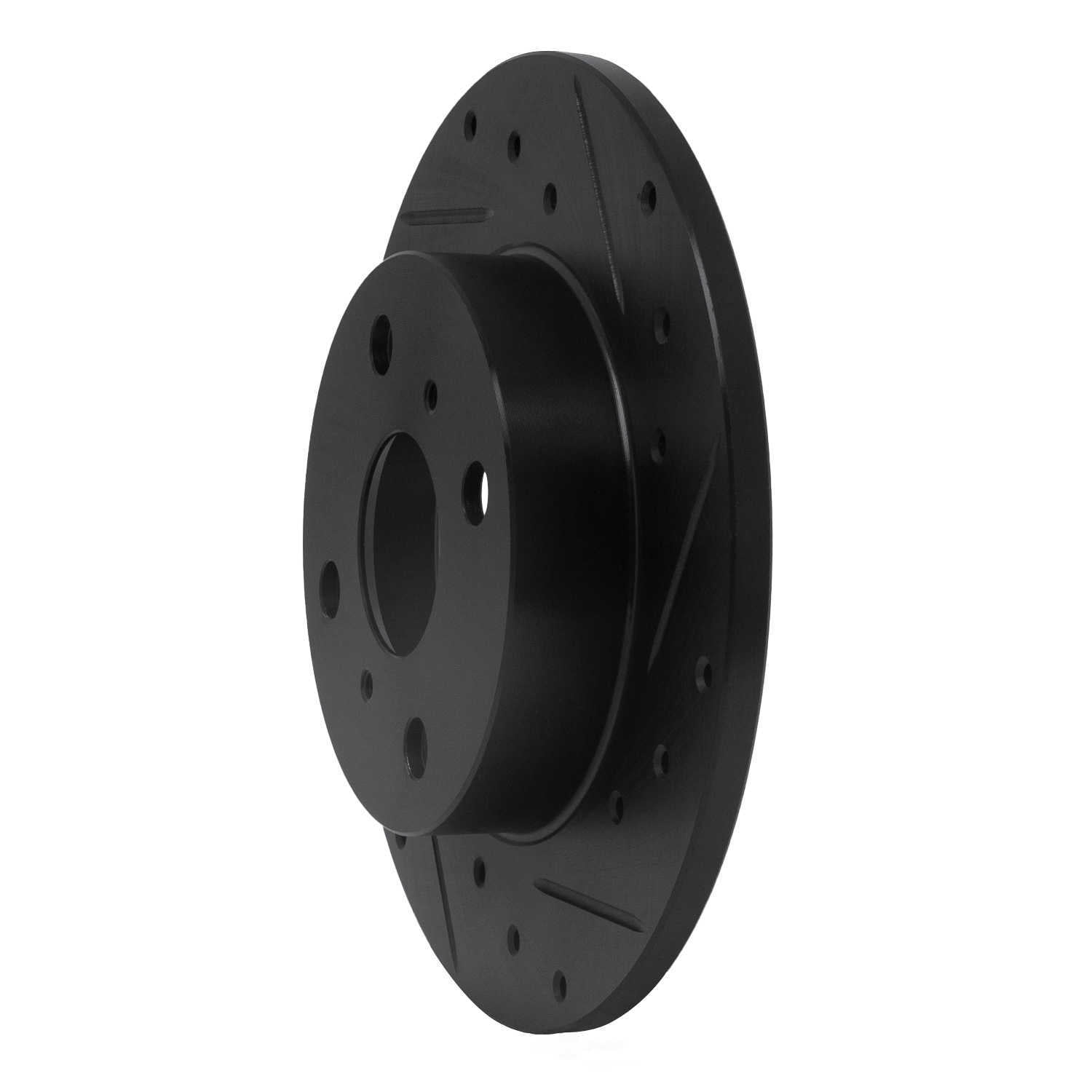 Dynamic Friction Company 633-76031R DFC Brake Rotor - Drilled And Slotted - Black