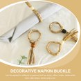 thumbnail image 2 of Miangastore Natural Napkin Rings Calabash Grass 2Pcs 5.5x1.9In For Home And Office Use, 2 of 9