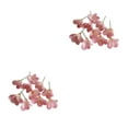 thumbnail image 2 of Bewildely 10 piezas de flores artificiales para interior o exterior, flores artificiales de bajo mantenimiento para decoración rosa rosa 2Conjunto, 2 of 6