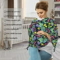thumbnail image 4 of Haiem Watercolor Cactuses Baby Nursing Cover & Nursing Poncho - Multi Use Cover for Baby Car Seat Canopy, Stroller Cover, 360°Full Privacy Breastfeeding Coverage, 4 of 9