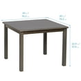 thumbnail image 2 of ECR4Kids 30in x 30in Square Hardwood Table and  Two 12in Chairs, Grey Wash, 3-Piece, 2 of 9