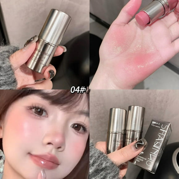 Wet and shiny! Highlighter stick brightens the eyes and contours the eyes with pearlescent silkworms to create a natural and thr