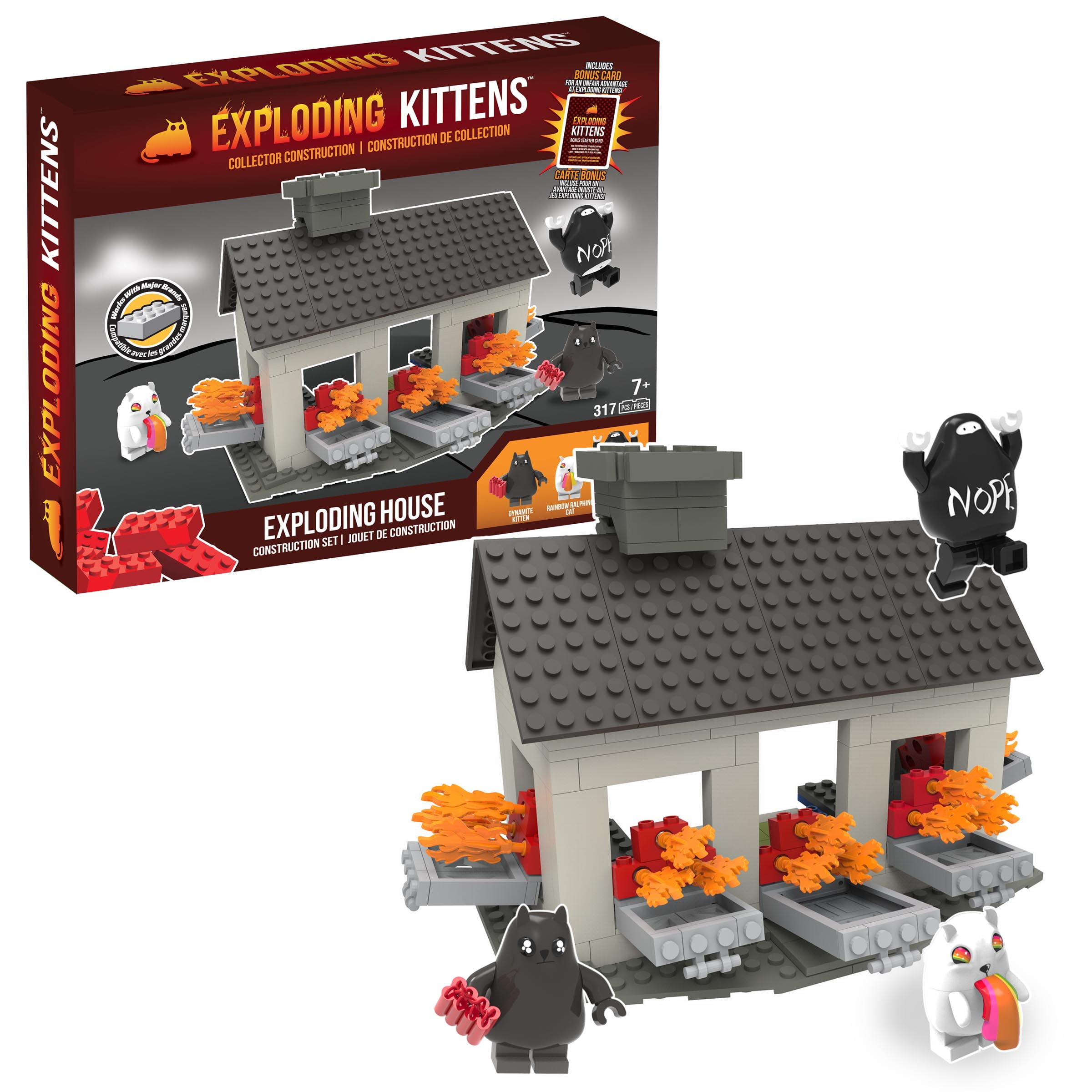 Basic Fun Exploding Kittens Construction Set 317 Pcs 7 for sale online 