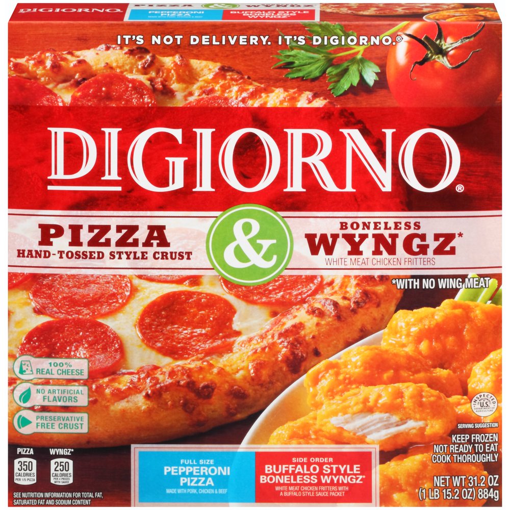 DIGIORNO Pepperoni Pizza & Buffalo Style Boneless Wyngz 31.2 oz. Box