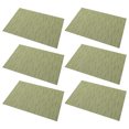 thumbnail image 1 of 6 uds. Manteles Individuales de bambú coloridos de estilo escandinavo impermeables y antideslizantes estera aislante fácil de limpiar, 1 of 5