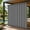 Gray, variant on DONGPAI 100% Blackout Outdoor Curtains for Patio Waterproof & Windproof, Linen Texture 100 In Extra Wide Outside Curtain with Top & Bottom Grommets, Gray, 100" x 84", 1 Panel